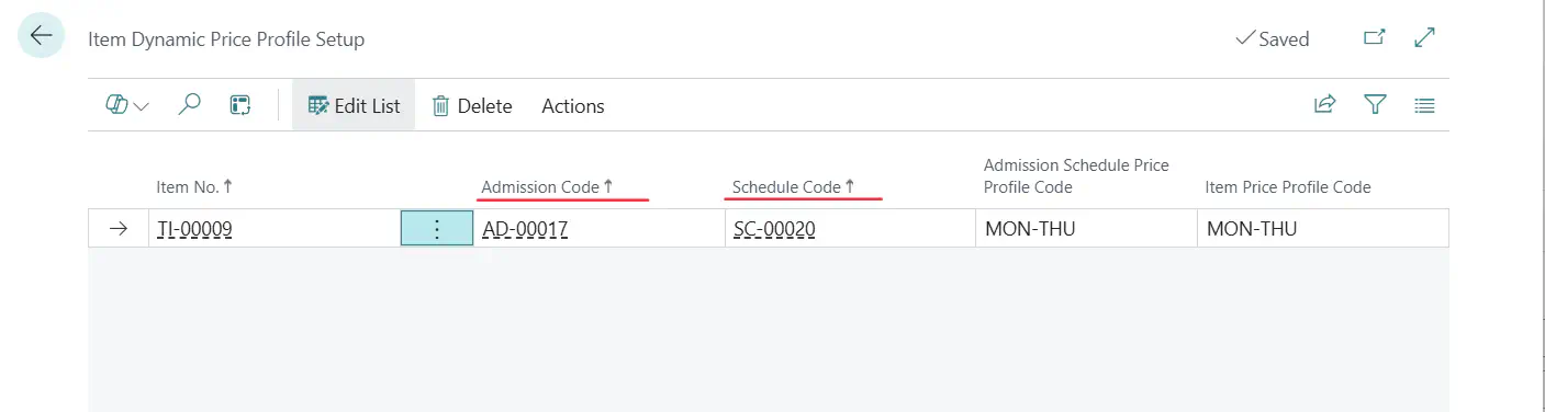 Pricing rule format