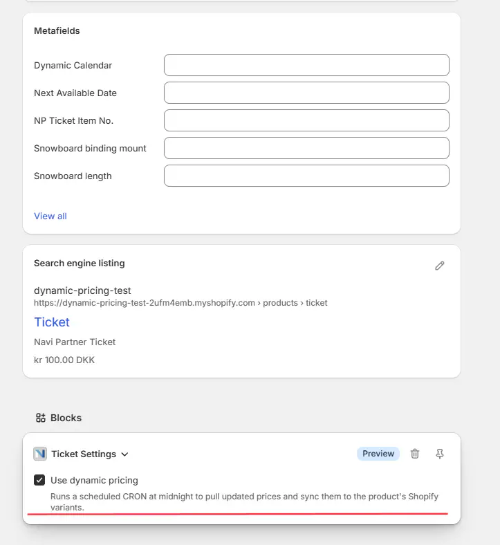 Use Dynamic Pricing block