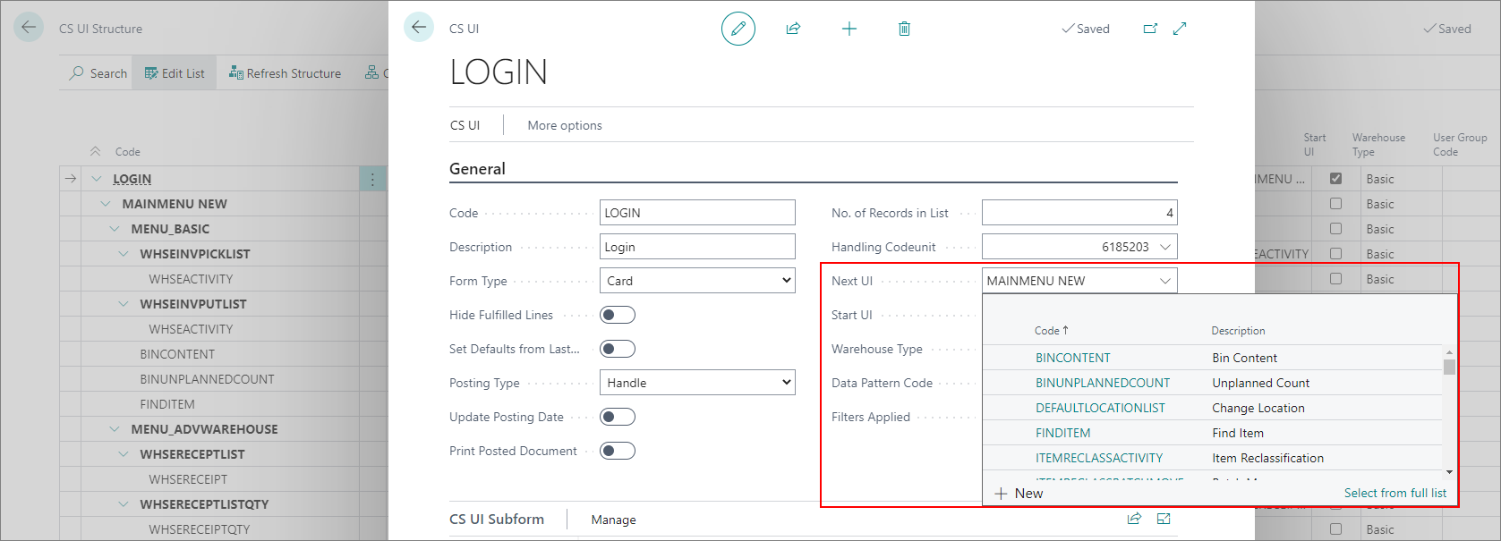 CS UI Next UI